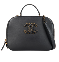 Coco Curve Vanity Crossbody, Leather, Black, 24496834(2017-18), 2*